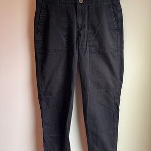 Kotn casual utility cargo pants size 30 black canvas cotton inseam 29”